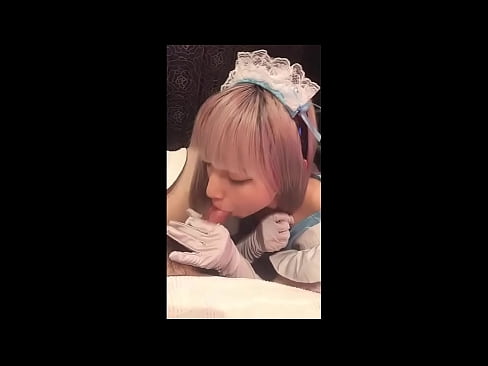 ❤️ 日本のアイドル「まゆか」、フレンチメイドのコスプレ、その1、ローションでフェラチオ、自慰行為 ❤ 美女ポルノ ❌️